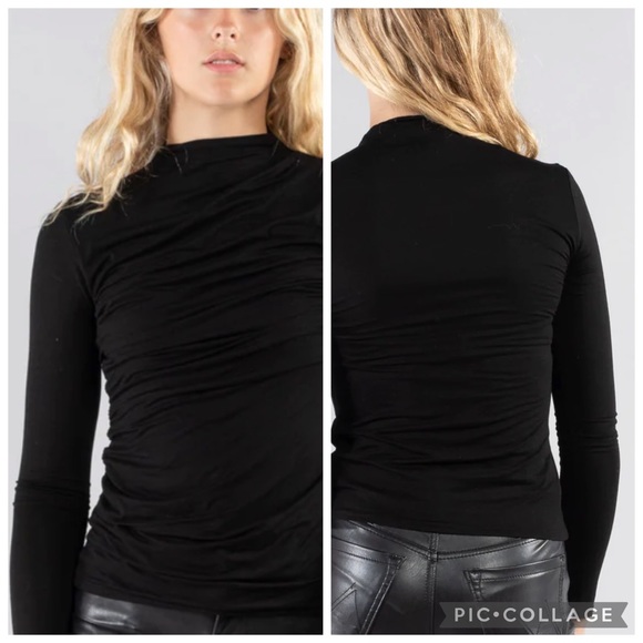 🇺🇸V32 ENZA COSTA Jersey Twist Top One Shoulder - Picture 1 of 11